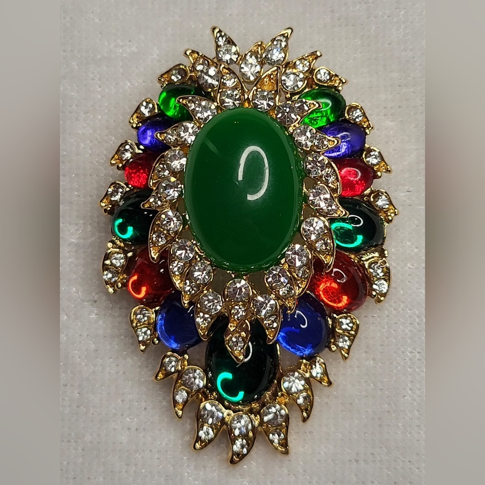 New Baroque "Jewels Of India" Vintage-style Brooch / Pin